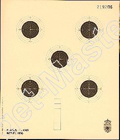 Edelmann 3905 KNSA Paper Targets KKG model 86 12 meter 17x20 content 250